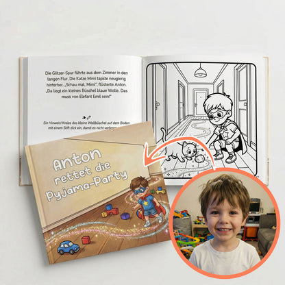 Der kleine Held rettet die Pyjama-Party