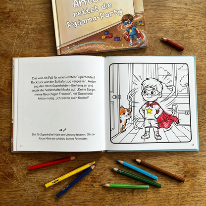 Der kleine Held rettet die Pyjama-Party