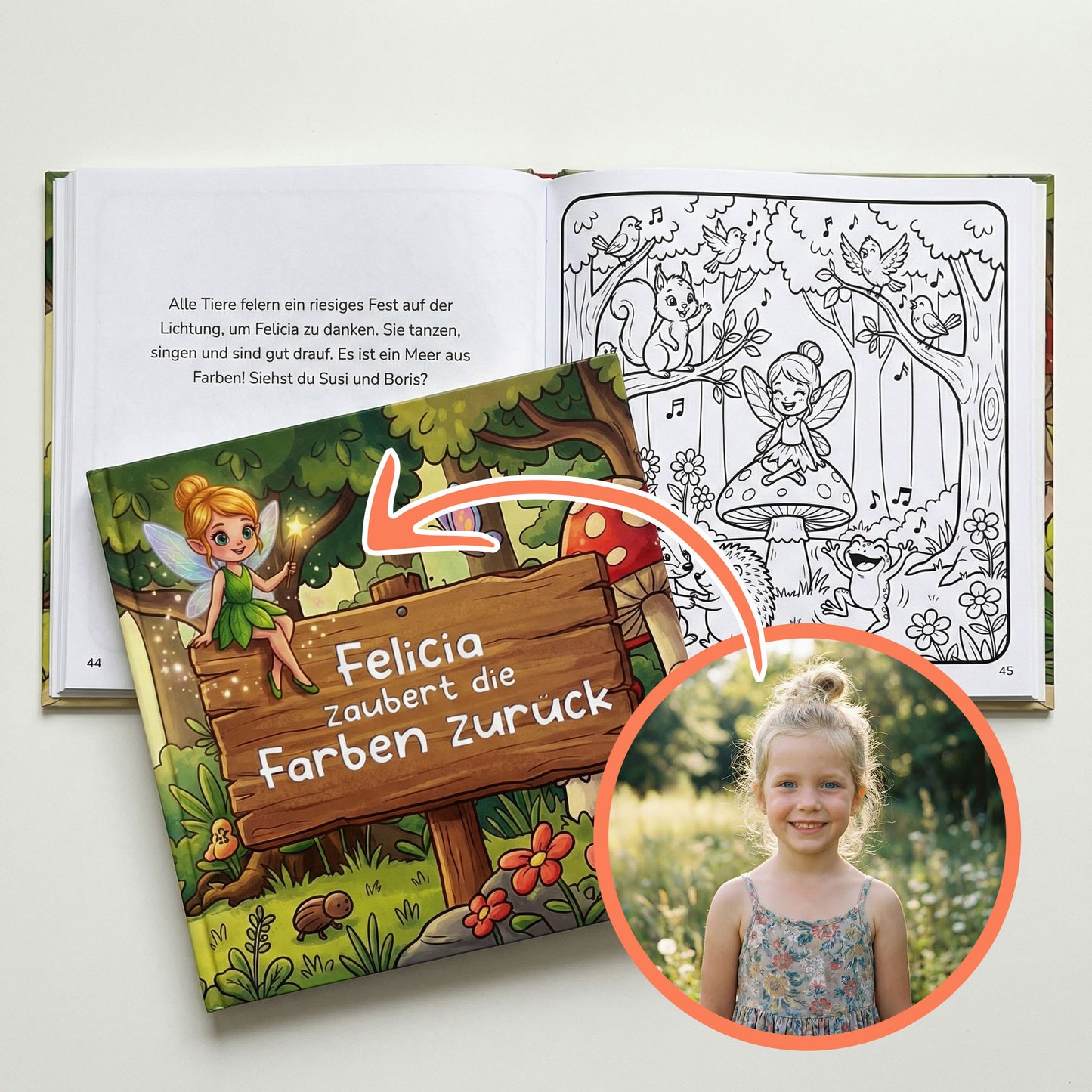 Die Fee zaubert die Farben zurück